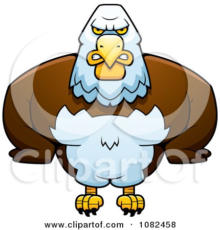 Clipart Buff Bald Eagle - Royalty Free Vector Illustration by Cory Thoman