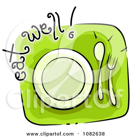 Clipart Eat Well Nutrition Blog Icon - Royalty Free Vector Illustration by BNP Design Studio