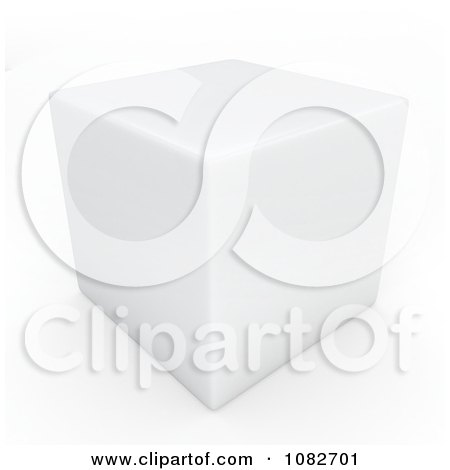 Clipart 3d Blank White Cube Package - Royalty Free CGI Illustration by BNP Design Studio