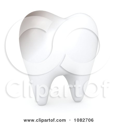 Clipart 3d Human Tooth With A Decaying Section - Royalty Free CGI Illustration by BNP Design Studio