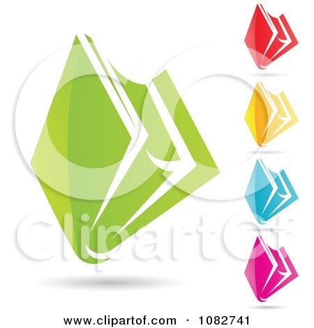 Clipart Colorful File Folder Icons - Royalty Free Vector Illustration by cidepix