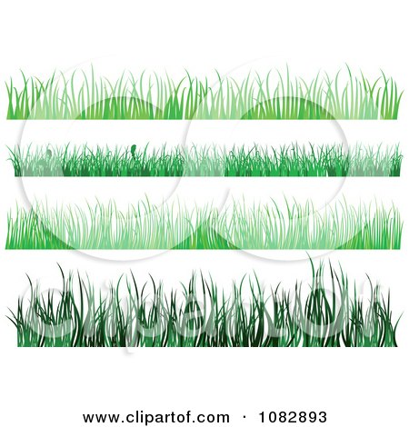Clipart Long Grass Border Elements - Royalty Free Vector Illustration by Vector Tradition SM