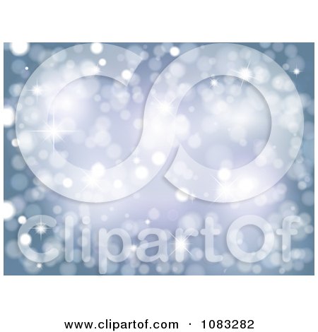 Clipart Sparkly Blue Lights Background - Royalty Free Vector Illustration by KJ Pargeter