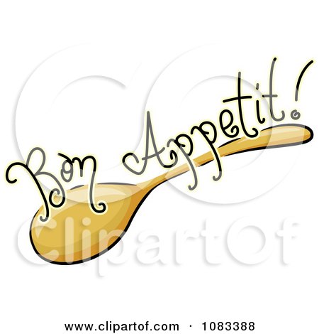 Clipart Spoon Bon Appetit Food Ico, - Royalty Free Vector Illustration by BNP Design Studio
