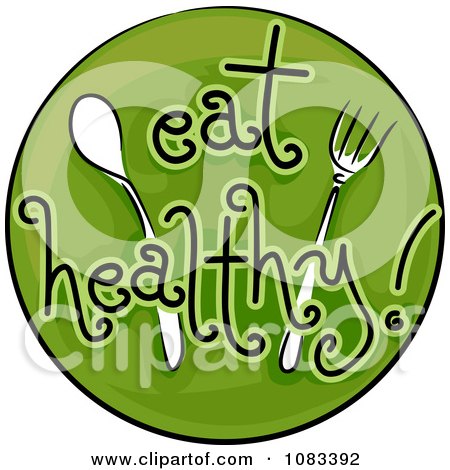 Clipart Eat Healthy Icon - Royalty Free Vector Illustration by BNP Design Studio