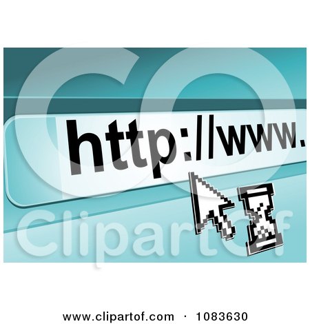 Clipart Computer Cursor And Internet URL - Royalty Free Vector Illustration by Vector Tradition SM