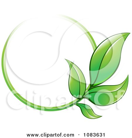 Clipart Green Leaf Circle - Royalty Free Vector Illustration by Vector Tradition SM