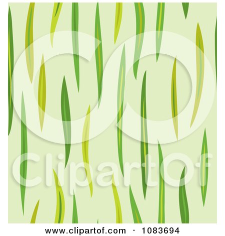 Clipart Seamless Green Grass Blade Background - Royalty Free Vector Illustration by Cherie Reve