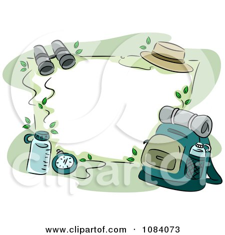 Clipart Camping Or Survival Background - Royalty Free Vector Illustration by BNP Design Studio
