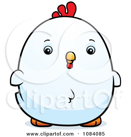 Clipart Chubby Rooster Chick - Royalty Free Vector Illustration by Cory Thoman