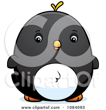 Clipart Chubby Penguin Chick - Royalty Free Vector Illustration by Cory Thoman