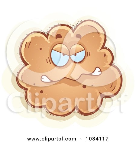 Clipart Angry Fart Character - Royalty Free Vector Illustration by Cory Thoman