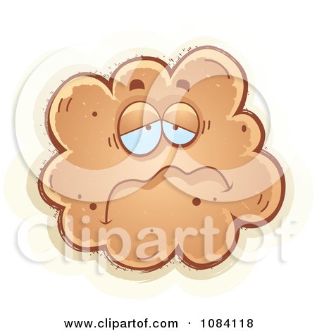 Clipart Sad Fart Character - Royalty Free Vector Illustration by Cory Thoman