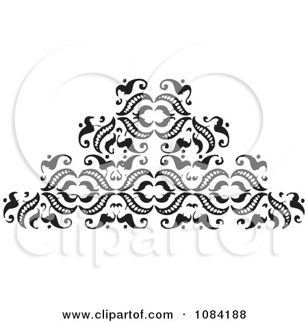 Clipart Black And White Vintage Design Element 5 - Royalty Free Vector Illustration by BestVector