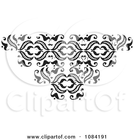 Clipart Black And White Vintage Design Element 8 - Royalty Free Vector Illustration by BestVector