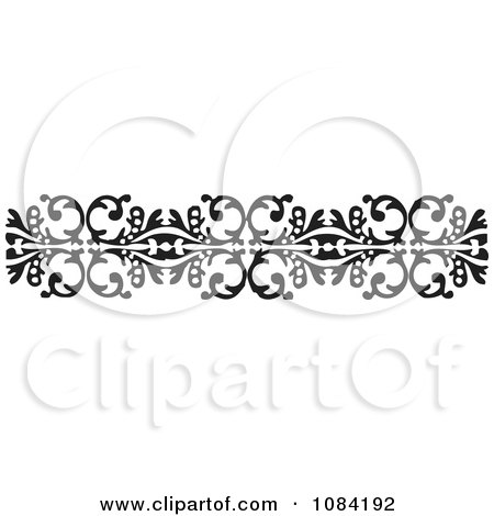Clipart Black And White Vintage Design Element 9 - Royalty Free Vector Illustration by BestVector