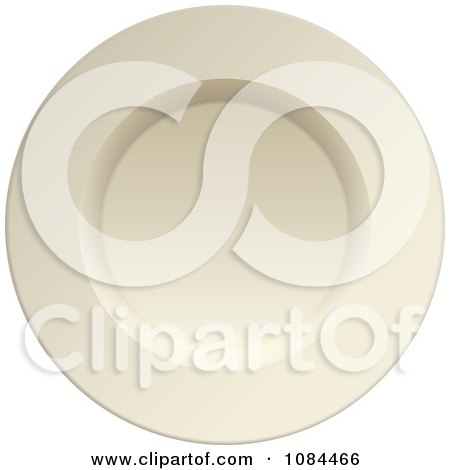 Clipart 3d White Porcelain Plate - Royalty Free Vector Illustration by michaeltravers