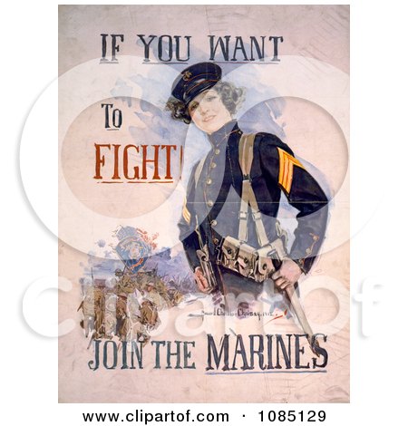 Female Marine - Free Stock Illustration by JVPD