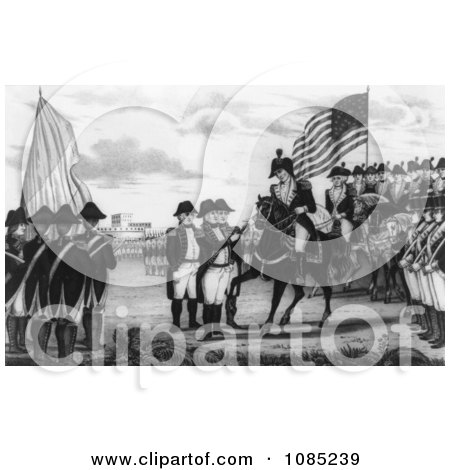 Surrender of Cornwallis at Yorktown - Royalty Free Stock Illustration by JVPD