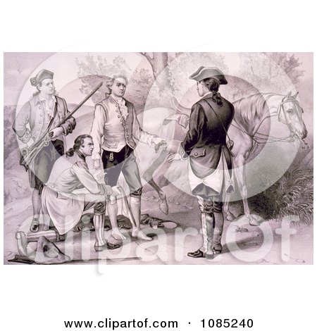 The Capture of John Andre - Royalty Free Stock Illustration by JVPD