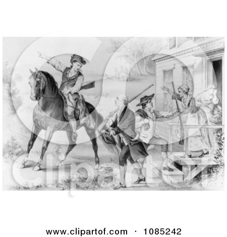 The Minute-Men of the Revolution - Royalty Free Stock Illustration by JVPD
