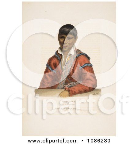 Paddy-carr, a Creek Indian Interpreter - Free Historical Stock Illustration by JVPD