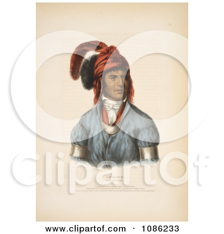 Stock Photo of Ledagie, A Creek Native American Indian Chief - Free Historical Stock Illustration by JVPD