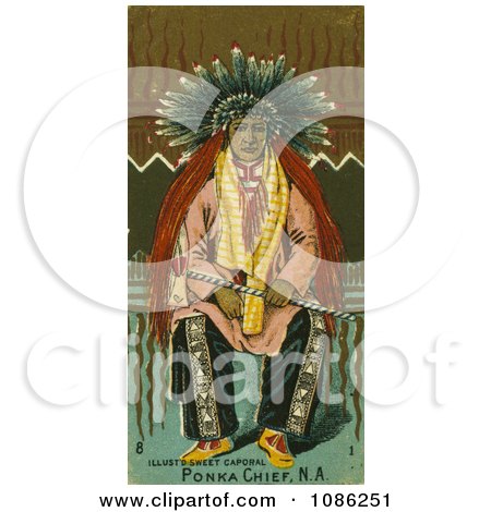 Ponca Chief - Free Historical Stock Illustration by JVPD