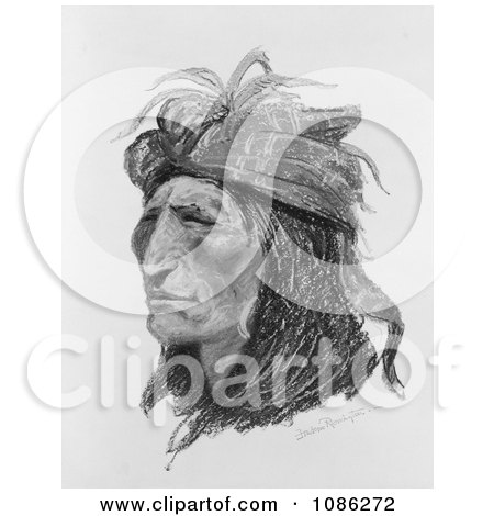 Creek Native American - Free Historical Stock Illustration by JVPD