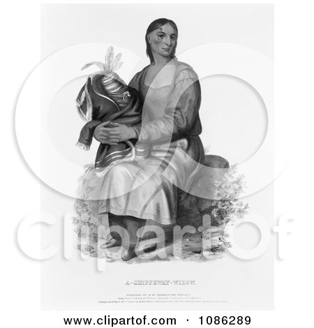 Chippeway Widow - Free Historical Stock Illustration by JVPD