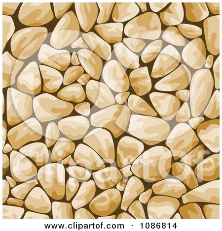 Clipart Tan Cobblestone Background - Royalty Free Vector Illustration by Vector Tradition SM