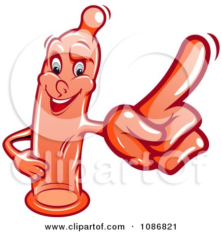 Clipart Condom Wagging Its Finger - Royalty Free Vector Illustration by Vector Tradition SM