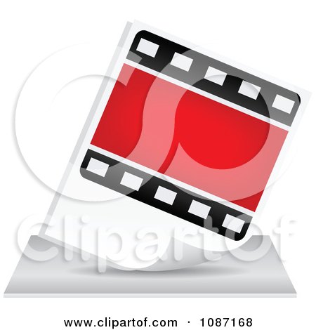 Clipart Photo Film Strip Icon - Royalty Free Vector Illustration by Andrei Marincas