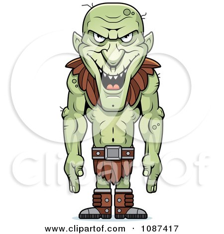 Clipart Tall Fantasy Goblins - Royalty Free Vector Illustration by Cory Thoman