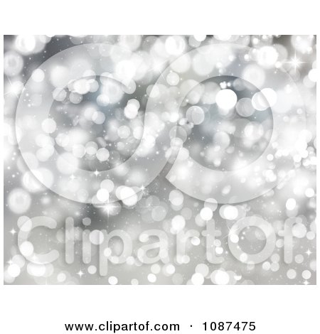 Clipart Silver Christmas Light Background 2 - Royalty Free Illustration by KJ Pargeter