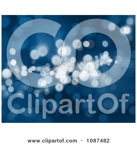 Clipart Dark Blue Christmas Light Background - Royalty Free Illustration by KJ Pargeter