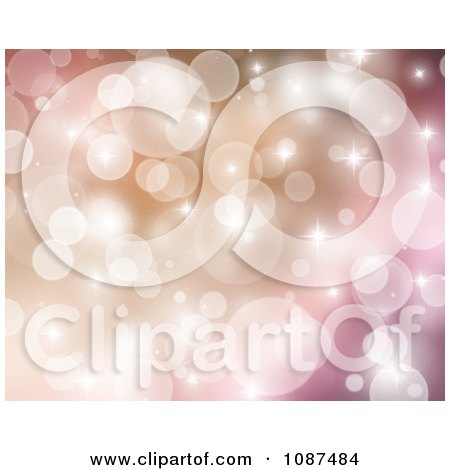 Clipart Colorful Pastel Background Of Sparkly Lights 2 - Royalty Free Illustration by KJ Pargeter