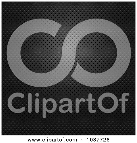 Clipart Black Perforated Metal Background - Royalty Free Vector Illustration by vectorace