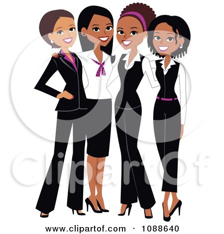 Four Professional Ladies Posing Together Posters, Art Prints