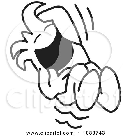 Clipart Squiggle Guy Laughing Out Loud - Royalty Free Vector Illustration by Mascot Junction