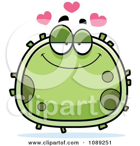 Clipart Chubby Infatuated Germ - Royalty Free Vector Illustration by Cory Thoman