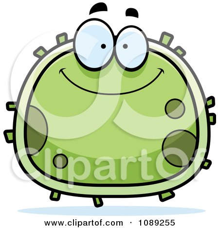 Clipart Chubby Smiling Germ - Royalty Free Vector Illustration by Cory Thoman