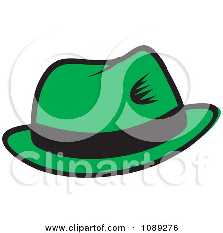 Clipart Green Hat With A Black Band - Royalty Free Vector Illustration  by Johnny Sajem