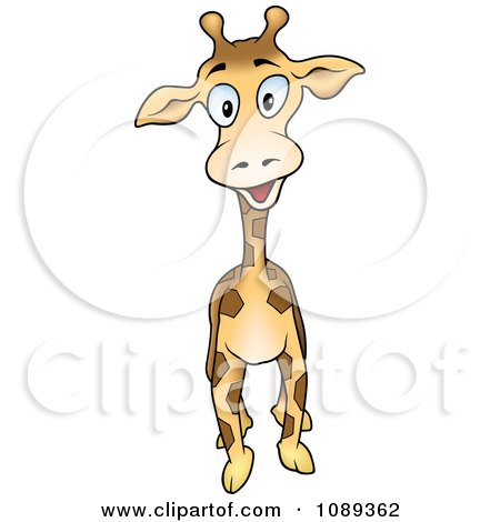 Clipart Happy Giraffe - Royalty Free Vector Illustration by dero