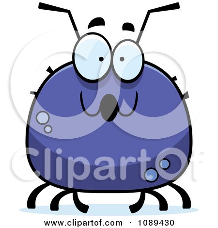 Clipart Chubby Surprised Tick - Royalty Free Vector Illustration by Cory Thoman
