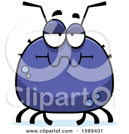 Clipart Chubby Bored Tick - Royalty Free Vector Illustration by Cory Thoman