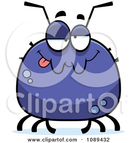 Clipart Chubby Drunk Tick - Royalty Free Vector Illustration by Cory Thoman