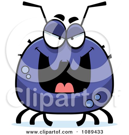 Clipart Chubby Evil Tick - Royalty Free Vector Illustration by Cory Thoman