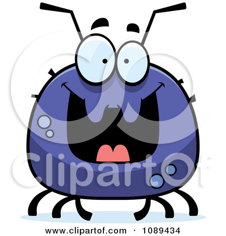 Clipart Chubby Grinning Tick - Royalty Free Vector Illustration by Cory Thoman
