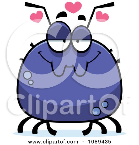 Clipart Chubby Infatuated Tick - Royalty Free Vector Illustration by Cory Thoman